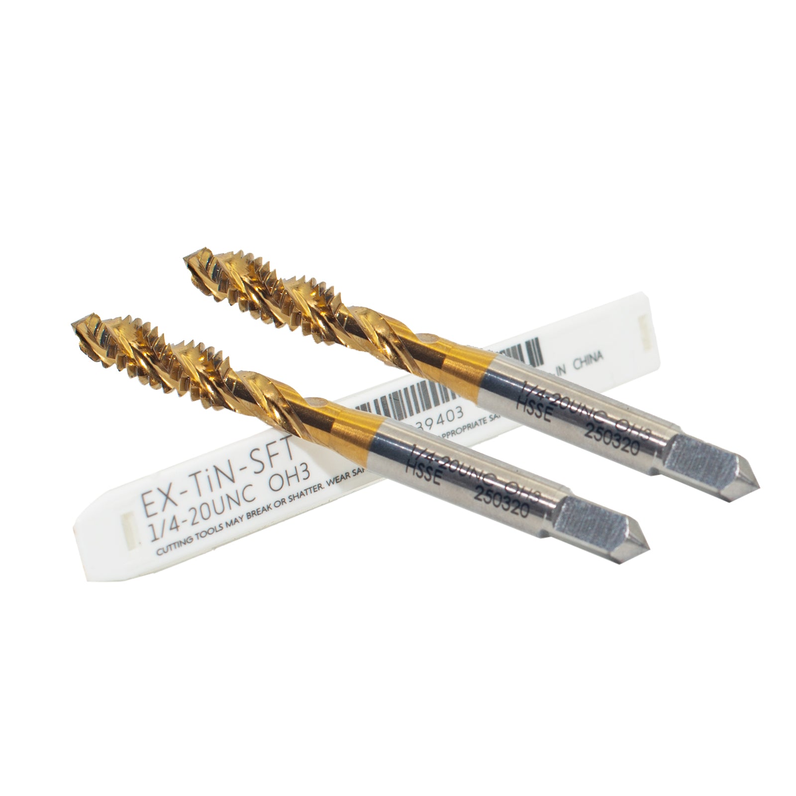 Professional M35 HSS-E Spiral Flute Tap Set, OH Limit, TiN Coated for Stainless Steel, Aluminum & Copper