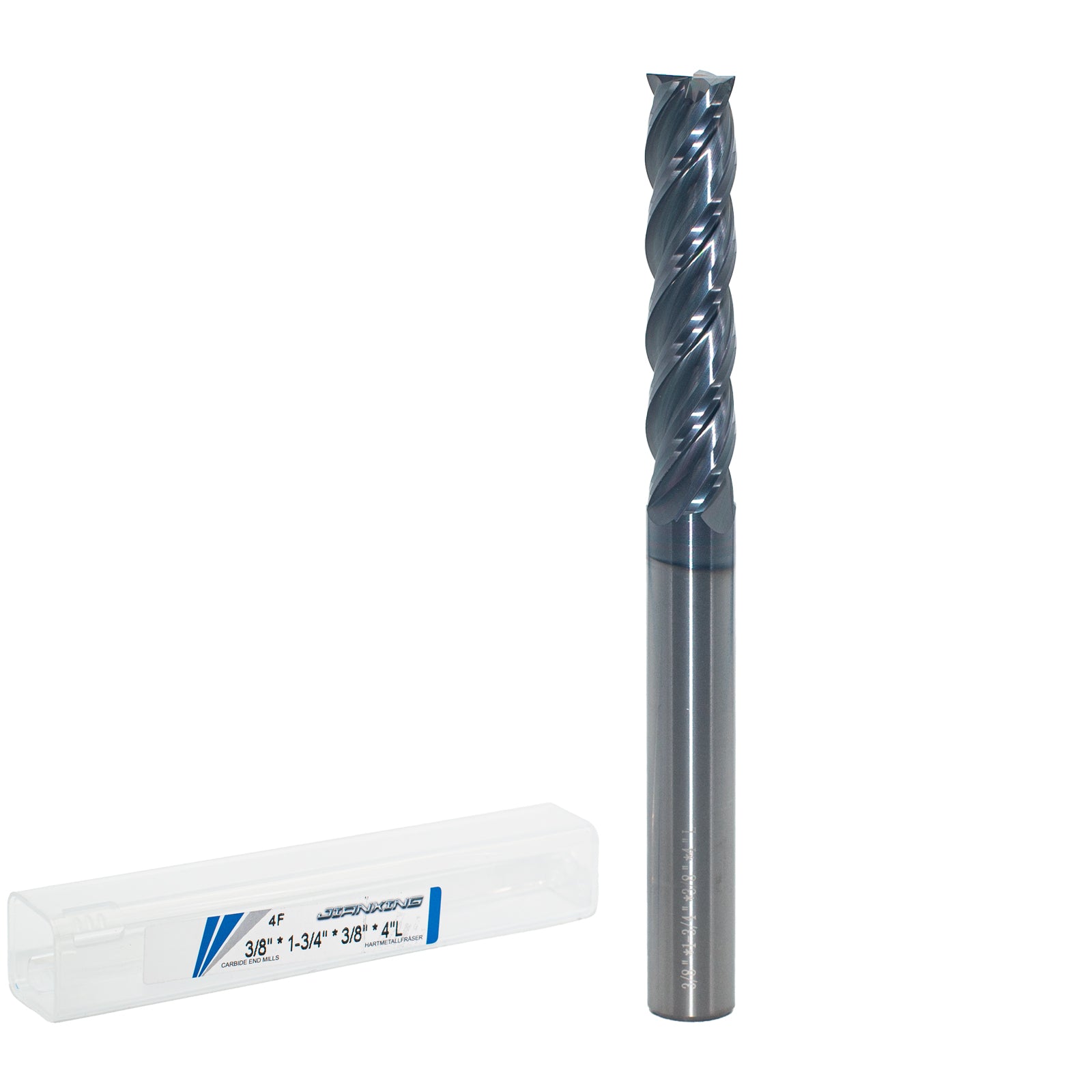 Carbide Square Nose End Mill for Stainless Steel & Titanium Alloy (TC4/TC7), AP Coating, Variable Helix-Imperial