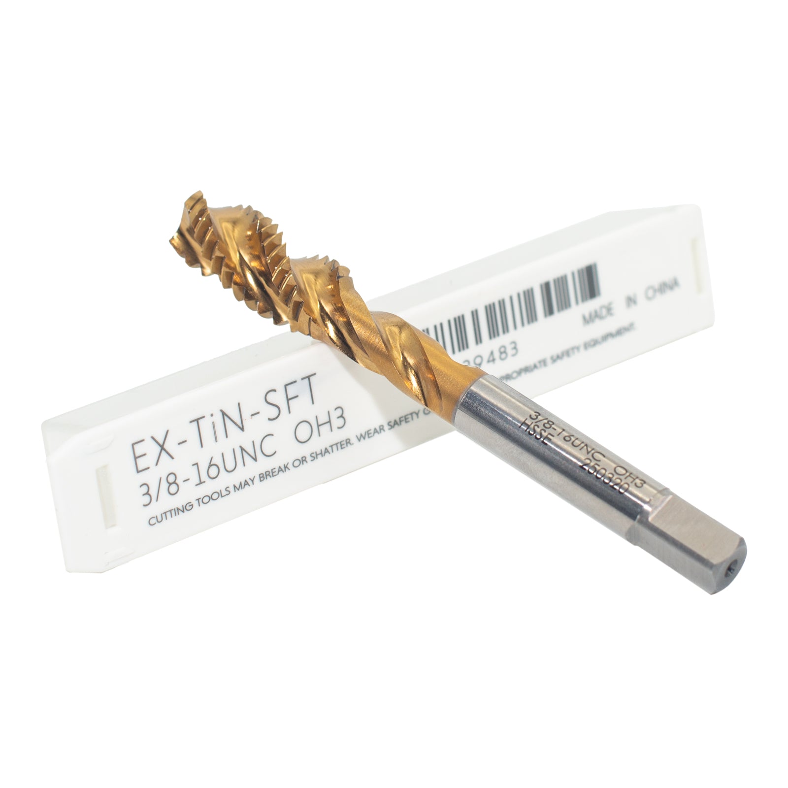 Professional M35 HSS-E Spiral Flute Tap Set, OH Limit, TiN Coated for Stainless Steel, Aluminum & Copper