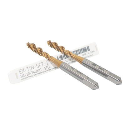 Professional M35 HSS-E Spiral Flute Tap Set, OH Limit, TiN Coated for Stainless Steel, Aluminum & Copper