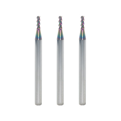 Carbide Square Nose End Mill for Aluminum, Copper Alloy, Plastic, 3 Flute DLC Coating-Metric