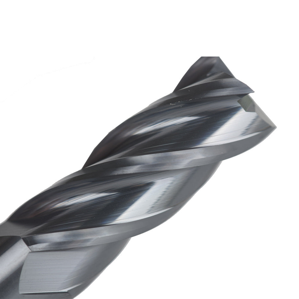 Carbide Square Nose End Mill for Alloy Steels/Hardened Steels, 4 Flute HRC 55 Deg AlTiN Coating-Imperial