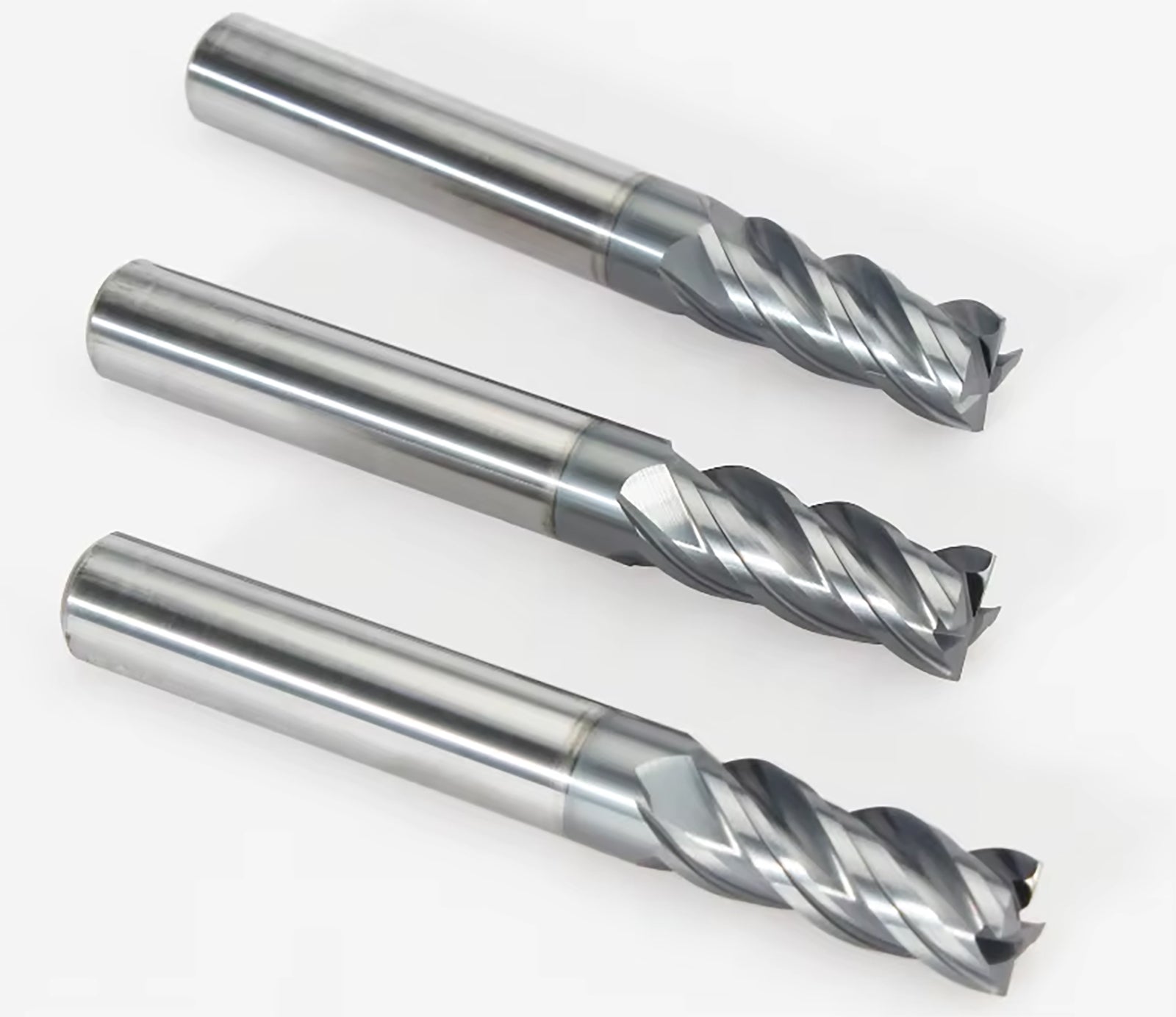 Carbide Square Nose End Mill for Stainless Steel & Titanium Alloy (TC4/TC7), AP Coating, Variable Helix-Imperial