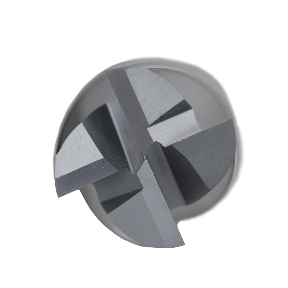 Carbide Square Nose End Mill for Alloy Steels/Hardened Steels, 4 Flute HRC 55 Deg AlTiN Coating-Imperial