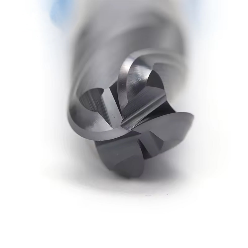 Carbide Ball Nose End Mill for Alloy Steels/Hardened Steels, 4 Flute HRC 55 Deg AlTiN Coating-Imperial